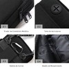 ANGYBEFUN Bolsa Crossbody Mujer - Bandolera Hombre de 3 Capas