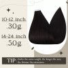 Full Shine Extensiones Cabello Real 50gr 14in 1b Cinta Negra