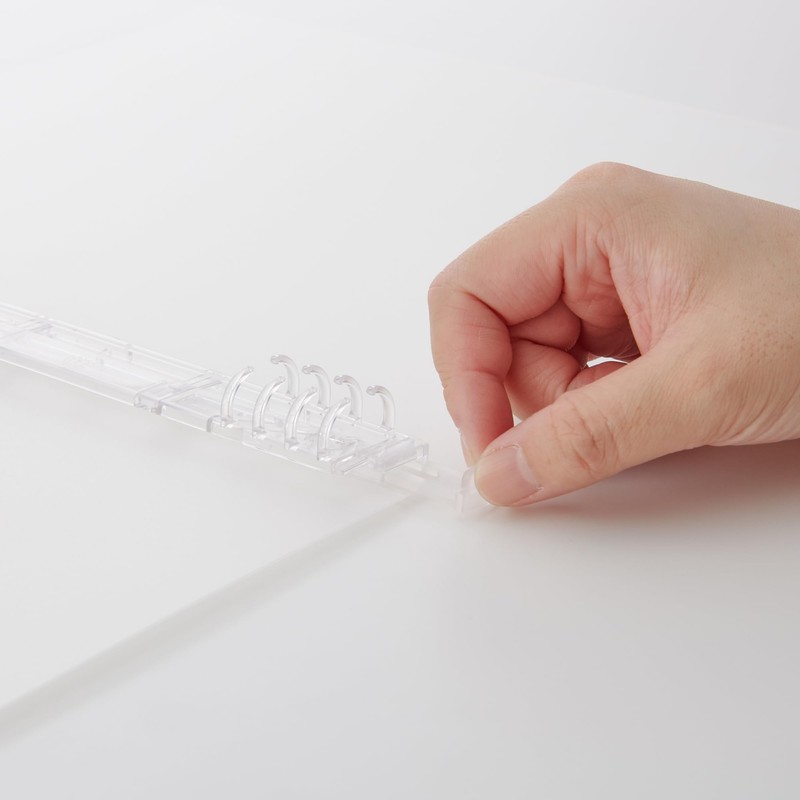 Muji Polypropylene One-Hand Open Binder A4 8 Hole Ring