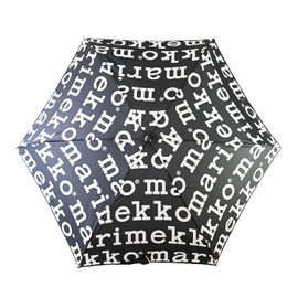 Marimekko 41399 041399 910 Women's Men's Folding Umbrella Umbrella Rain Umbrella Black White