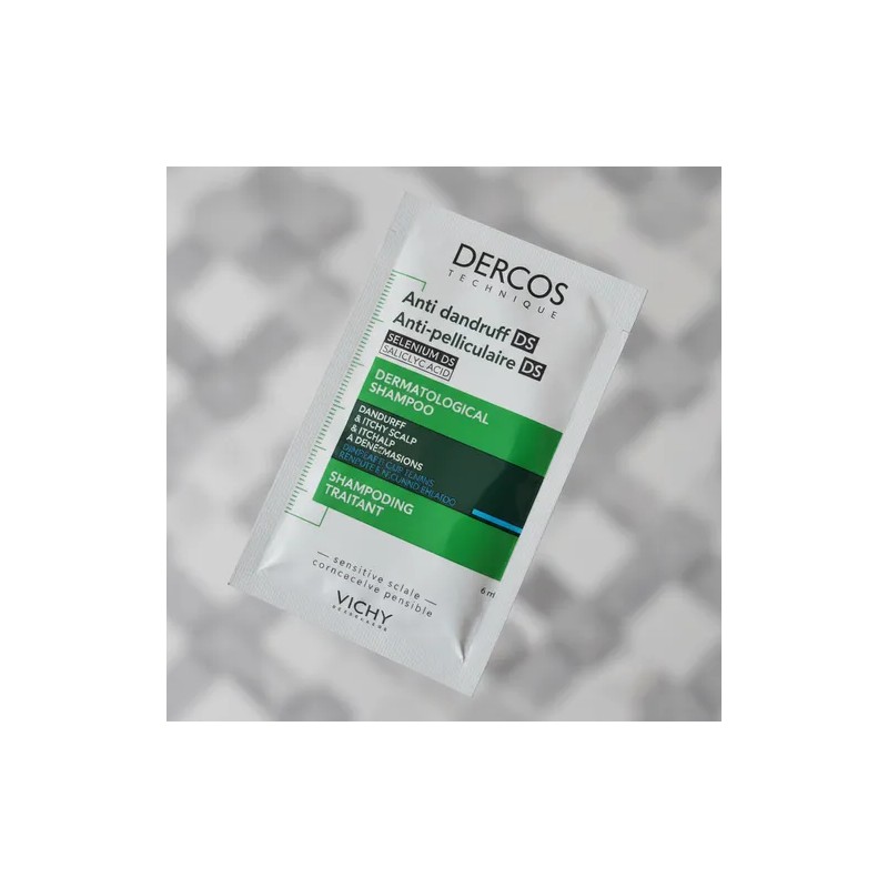 Dercos Shampoo Control Caspa Cabello Normal 216 Ml En Sobres
