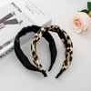 Yonchic 3-Piece Top Knotted Floral Pattern Headbands for Women &