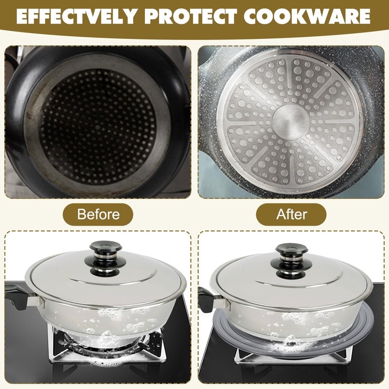 3 Pcs Simmer Plate Heat Diffuser for Gas Stove 7.87/9.45/11''
