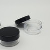 Travel-size black cap transparent cosmetic bottle cream ampoule container 10g PR / 여행용 블랙캡 화장품 투명공병 크림 앰플용기 10g PR