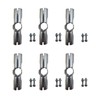 6 Pcs 180 Degree Structural Pipe Clamp,Fit for 1 Inch