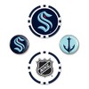Team Effort Seattle Kraken Ball Marker Set