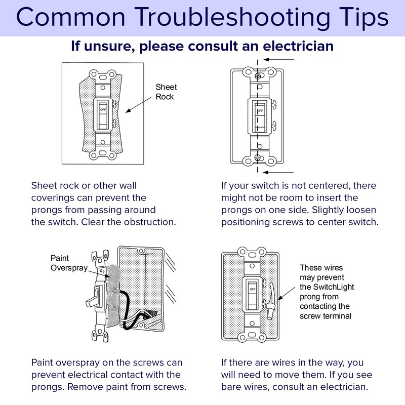 3 Pack - SnapPower SwitchLight - LED Night Light -