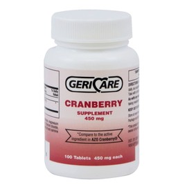 Geri-Care Cranberry Supplement, 100 Tablets 450 mg Each (Pack of 4)