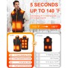 Heated Vest For Men Women, Mens Double Switch Heated Vest
