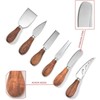 JLIAN MIOR Exquisite 6-Piece Cheese Knives Set, Stainless Steel Cheese
