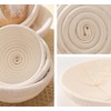 EazyBreezy 2 Pcs Bread Proofing Basket Banneton Proofing Baskets Rattan