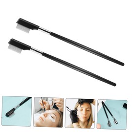 Healeved 2pcs Eyelash Brush Stainless Steel Lash Separator Tool for Professional and Personal Use Gentle Lashes Precision Grafting Comb