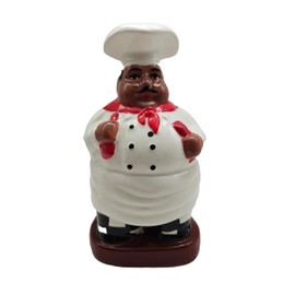 ACK Happy Bistro Chef Hand Painted Ceramic Utensil Jar, Utensil Holder, Utensil Crock, Modern Kitchen Decor, Kitchen Storage for for Spoon, Ladle, Spatula and More