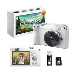 HEYMAO Kids Digital Camera Dual Lens 16x Zoom 4K HD Video for Ages 3-12