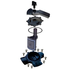 Gunneran 3-Port Pool Valve Rebuild Kit Complete with Diverter Valve 4720, Cover 4606, Handle 7433 for Jandy 2-way/3-way 4715, 4716, 4717 Valve and Jandy Gray Valves (1 Pack)