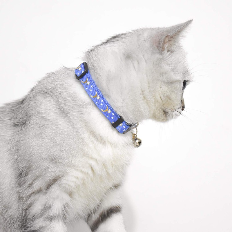 XPangle 2 PCS Breakaway Cat Collar with Bell, Cute Adjustable