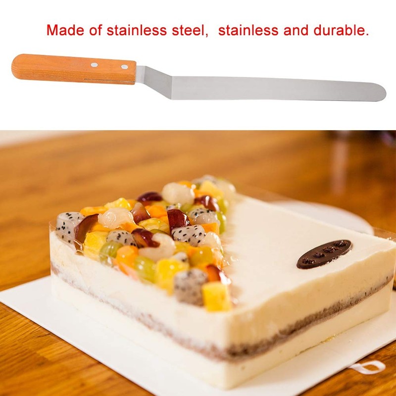 Espátula de Acero Inoxidable para Pasteles, Espátula de Angulo, Espátula