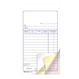Blueline Sales Orders, 50 Numbered Carbonless Triplicates, Bilingual, 3-1/2" x 6-1/2" (DCB47)