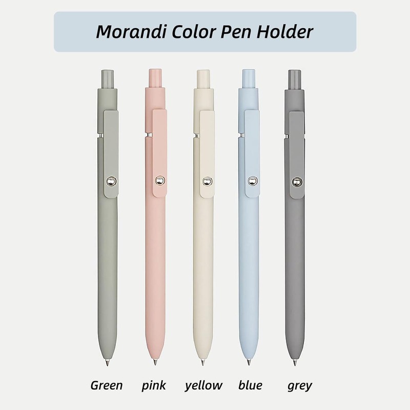 KAPASKI Gel Pens, 5 Pcs 0.5mm Japanese Black Ink Pens