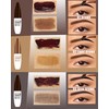 2Pcs Peel Off Eyebrow Tinting Gel Kit, Light Brown Waterproof