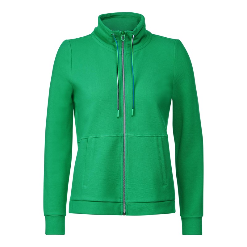 Cecil Women's Sweat Jacket, Celery Green