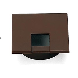 LAMP LS43KS-DBR Sugatsune Wire Hole Cap, Dark Brown, Square Type, One Side Inset Type