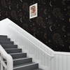 Toduso Peel and Stick Wallpaper Black Wall Paper Galaxy Kids