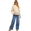 PinkBlush Blue Wide Leg Maternity Jeans