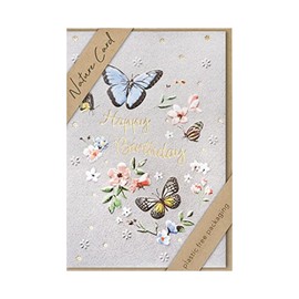 bsb Birthday Card, Nature Card, Sustainable Birthday Cards with Envelope, for Women & Men, Greeting Card, 11.5 x 17 cm