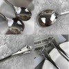 Siaiqiang Gorgeous Round Soup Spoons,18/10 Stainless Steel Fine Embossed Texture