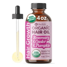 Aceite Capilar The Elix Organic Hair Growth 120 Ml Con Romer