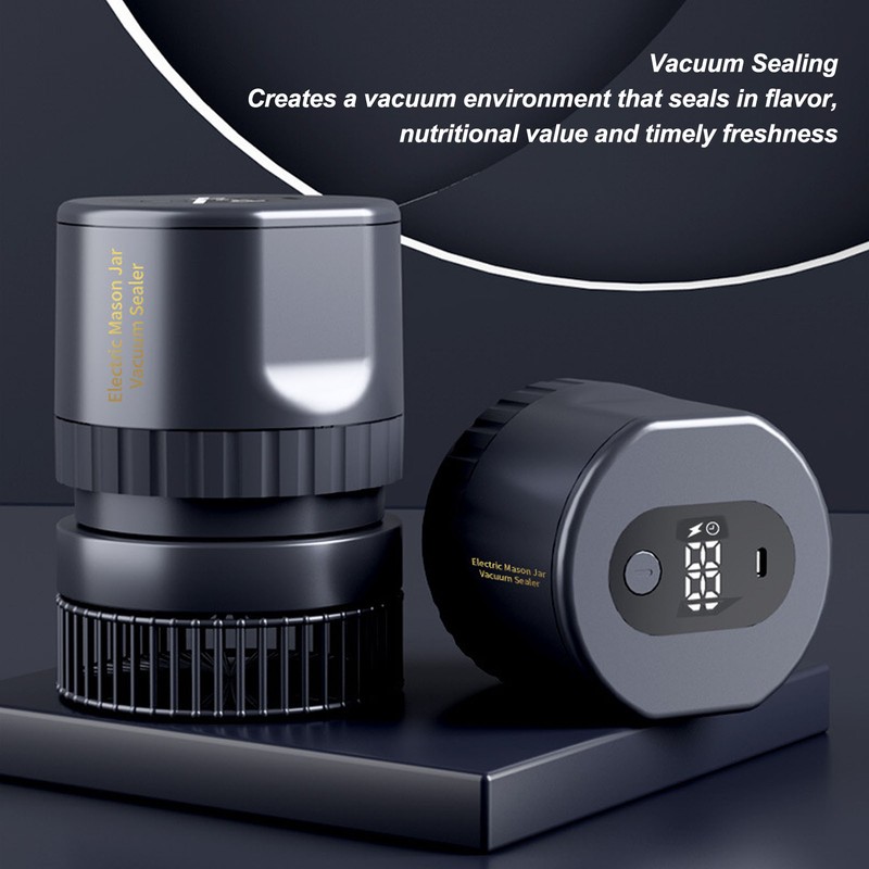 Electric Jar Vacuum Sealer Type C Charging Automatic Jar Vacuum