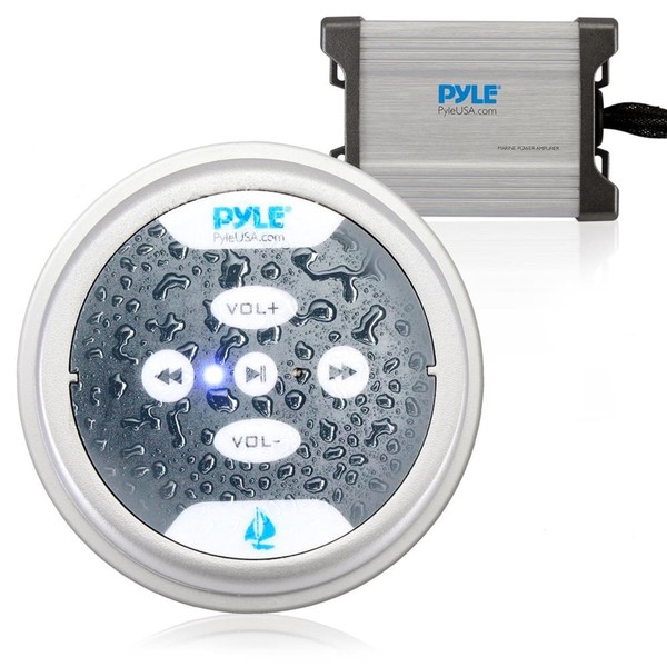 Pyle Waterproof Bluetooth Marine Amplifier Receiver - Weatherproof 2 Channel