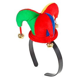 W WIDMANN MILANO Party Fashion 09565 - Hair Band Mini Jester Hat Headpiece Accessory Theme Party Carnival