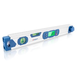 Dasqua 220° Digital Angle Finder Protractor – 425mm Sliding Leg, ±0.2° Precision, Dual Bubble Levels, Backlit LCD, MTR/COM Modes, IP54 Waterproof – Ideal for Woodworking, Metalworking, Welding