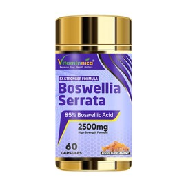 Vitaminnica Boswellia Serrata Capsules (2500mg 5:1 Extract)- 60 Vegan Capsules, 2 Months Supply, 85% Boswellic Acid, Indian Frankincense, Joint Support, Anti-Inflammatory