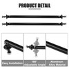 MACHSWON 2pcs Front Rear Bumper Lip Splitter Strut Rod Adjustable