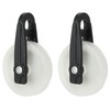 PATIKIL Nylon Clothesline Pulley, 2Pcs 2 Inch Diameter Outdoor Puller