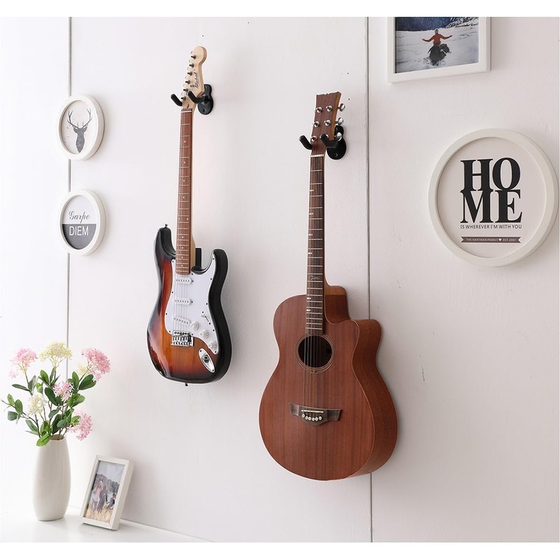 Sound harbor Guitar Wall Mount Hanger Acoustic Electric Bass Guitar