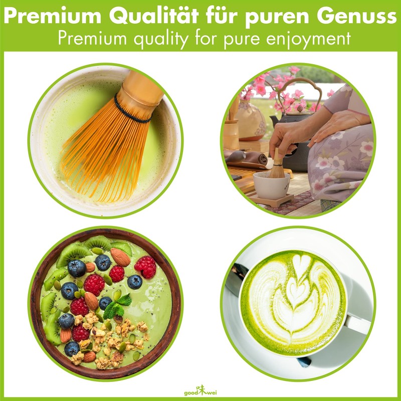 Goodwei Complete Matcha Set - Ceremonial Cup with Whisk and
