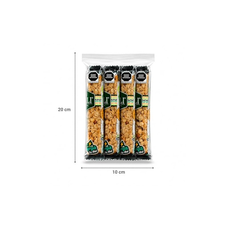 BARRAS CON VITAMINAS Y MINERALES| VARIOS SABORES | PACK 4