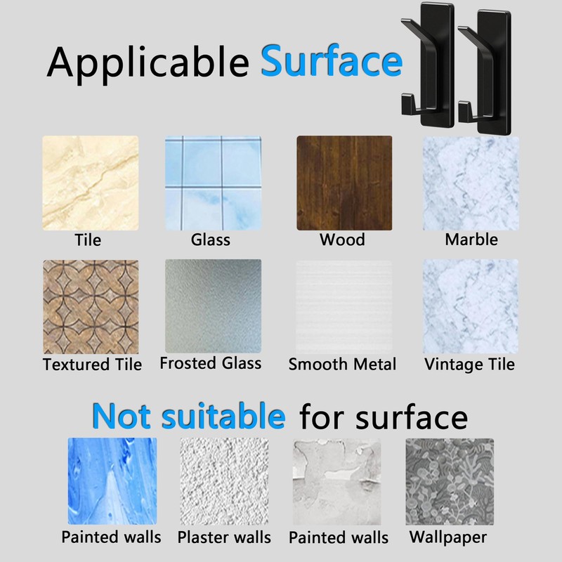 chengcan Self-Adhesive Wall Hook, Can Hold Up to 20 Pounds