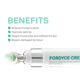 Abera Fordyce Cream, Fordyce Spots Solution, Softening Effect, All-Day Moisturizing, Help Improve Dry, Chapped Lips and Dark Lips, Great Choice for Sensitive lips (1.4 Oz) (Set 2)