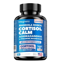 KSM-66 ASHWAGANDHA 4500MG | Cortisol Balance & Energy & Sleep & Mood | 16 IN 1 Megneta Cortisol Supplement - Specification: One Bottle - Trial Stage