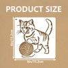 16 Pcs Cat Stencils for Painting Reusable Plastic 6×6 Inch