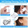 10 Packs Self Ear Piercing Kit, Evatage Home Piercing Kit