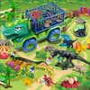 BLmukce Dinosaur Toys for Kids 3-5,Dinosaur Truck with 8 Dinosaur