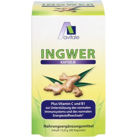 INGWER 500 mg Kapseln+Vitamin B1+C 90 St