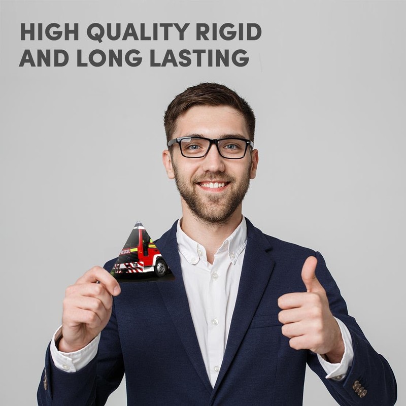 1 x Triangle Coaster - Red Fire Engine Truck Cork