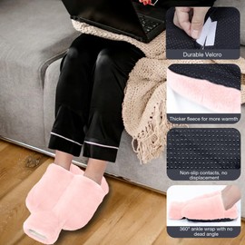 Riisoyu Foot Warmer Hot Water Bottle, 2-in-1 Foot Warmer Without Electricity, 2 L, Large Hot Water Bottle with Soft Plush Cover, Hot Water Bottle Feet for Winter, Gift, Women, Men, Adults - 35 x 31